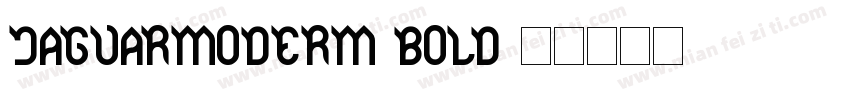 JaguarModerm Bold字体转换
